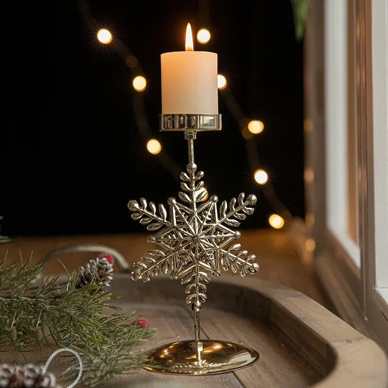 Christmas Votive Candle Holder - Metal Tealight Holder with Festive - Fugazi 