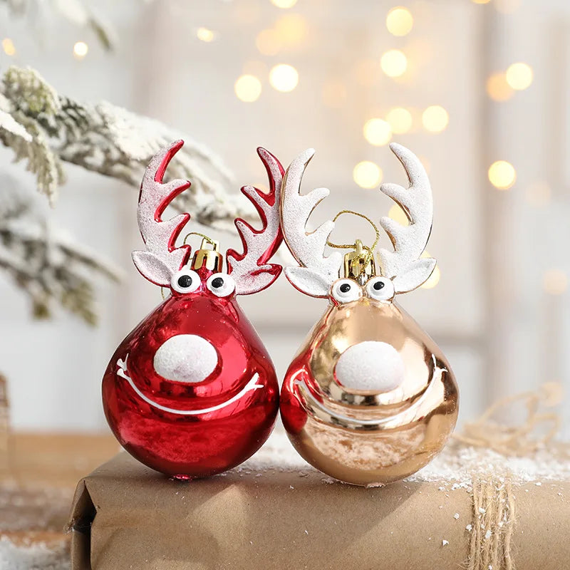 2pcs Elk Christmas Bauble Ornaments - Fugazi 