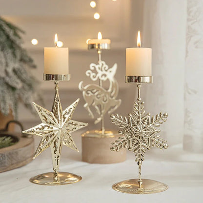 Christmas Votive Candle Holder - Metal Tealight Holder with Festive - Fugazi 