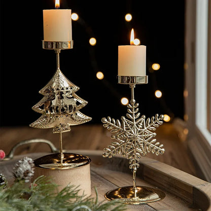 Christmas Votive Candle Holder - Metal Tealight Holder with Festive - Fugazi 