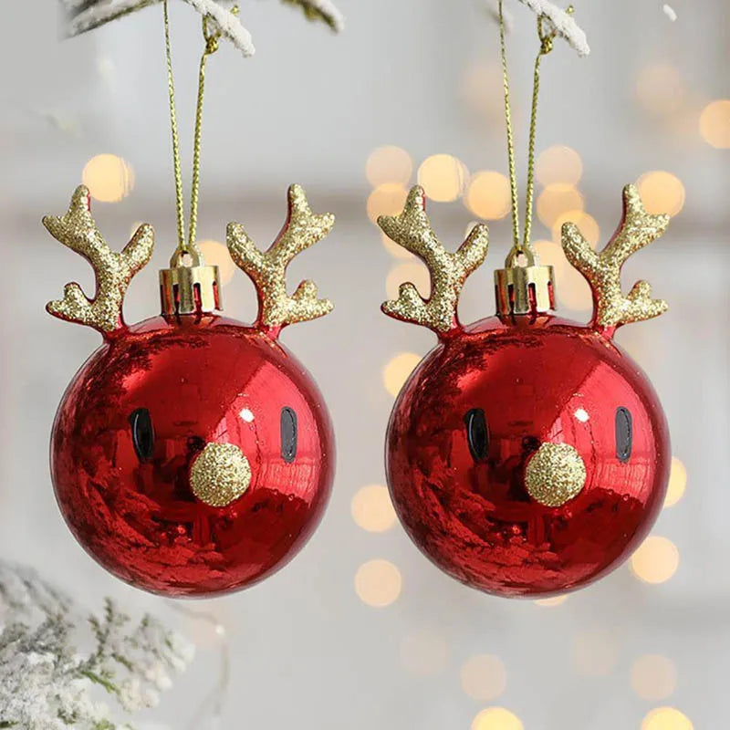 2pcs Elk Christmas Bauble Ornaments - Fugazi 